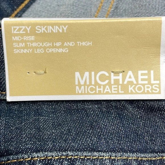 NWT Michael Michael Kors Izzy Skinny Mid Rise Jeans 6P - Picture 15 of 16